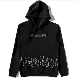 The Weeknd RARE After Hours Never Coming Down Black Pullover Hoodie Size Small